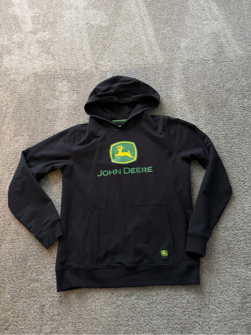 Boys XL John Deere Black Hoodie